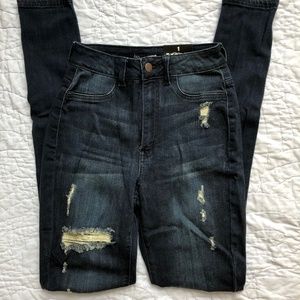 Fashion Nova Desirae Skinny Jeans Dark Denim